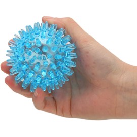 Pelotas de Masaje con Pinchos, Pelota de Masaje Dura con Pinchos, Bolas de Masaje con Pinchos, Bola con Pinchos Rodillo Muscular Compacto Hueco Transparente Ejercicio de Recuperación(7CM)