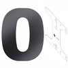 Cleverry House Number, 20 cm High, Anthracite RAL 7016, Powder-Coated