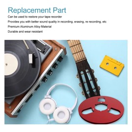 1/4in 10 Inch Empty Take Up Reel for Nab Reel to Reel Tape Recorder, 3 Hole Aluminum Alloy Opening Machine Parts, Empty Tape Reel for Recording