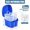 KISEER KISEER 3 Pack Colors Denture Bath Case Cup Box