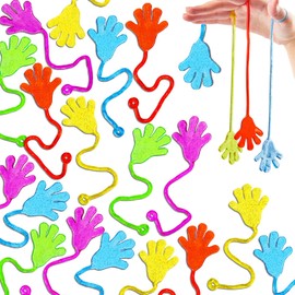 Sticky Hands - 30-Piece Stretchy Toys for Kids, Fun Stretchy Sticky Hands, Birthday Party Favors Gifts, Kids Sensory Toys, Classroom Novelty Toys for Kids