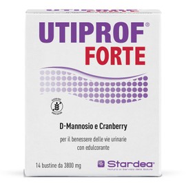 Stardea Utiprof Forte, 14 Bustine, Cistite, D-mannosio Cranberry Propoli Erica Zinco, Integratore Alimentare, 14 Bustine
