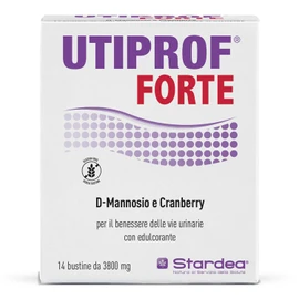 Stardea Utiprof Forte, 14 Bustine, Cistite, D-mannosio Cranberry Propoli Erica Zinco, Integratore Alimentare, 14 Bustine