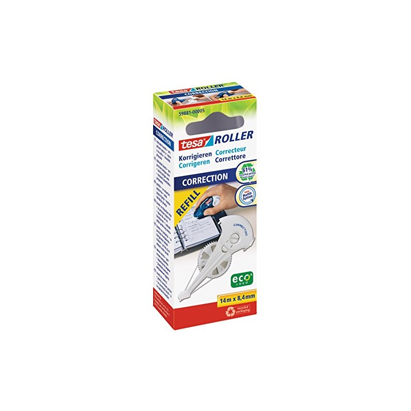 Tesa ecoLogo Corrector 8.4 mm Refill Cardboard Box