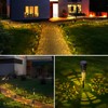 4PCS Solar Powered Operated Outdoor Lawn Lamp Hollow-out Design Sensitive