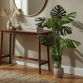 Artego Planta Artificial Decorativa Moderna con Maceta Monstera de 140cm de Alto hogar Sala Comercio Oficina                                          