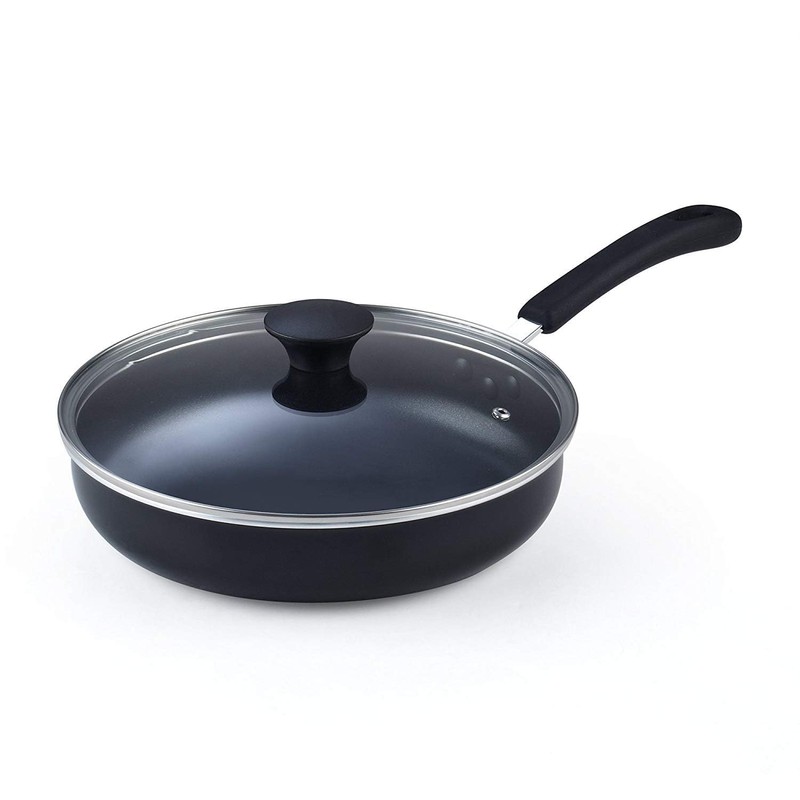 Cook N Home 10.5-Inch/3.5 Quart Nonstick Deep Saute Fry Pan/Jumbo