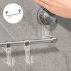 Bathroom stand stainless steel towel rack towel rack suction type Wall-mounted 2ea
