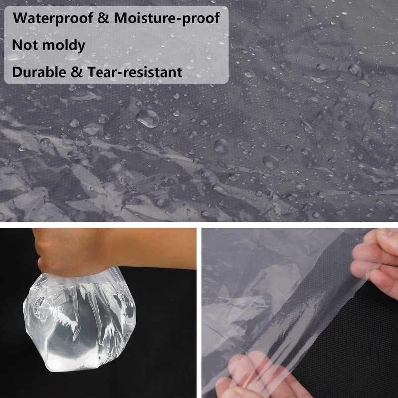 HDBHBH 146"/12ft Heavy Duty Waterproof Sofa Cover, Clear Protector for