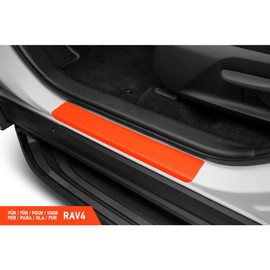 Luxshield Car Door Sill Protector for Toyota RAV4 5 (V) A5 I 2018-2026 - Protective Film Car Door Accessories Trim Paint Protection Film Transparent