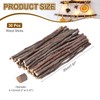 sourcing map 30Pcs 7.8" Natural Wood Log Sticks, 0.2" to