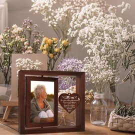 Bereavement Gifts for Loss of Mum, Mum Memorial Photo Frame, Loss of Mother Sympathy Gifts, Christmas in Heaven, Remembrance Condolence Gifts for Loss of Mum, in Memory of Mum Gifts Fit 4x6 Photo