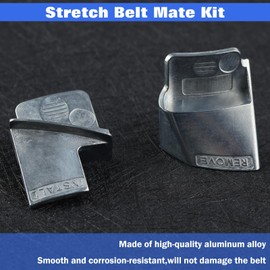 LEONTOOL Stretch Belt Mate Kit, 2 Pcs Stretch Belt Remover Installer Tool Set, Metal Belts Remover Serpentine Belt Tool, Stretch Belt Tool for Car Truck Trolley Cart and Other Vehicle