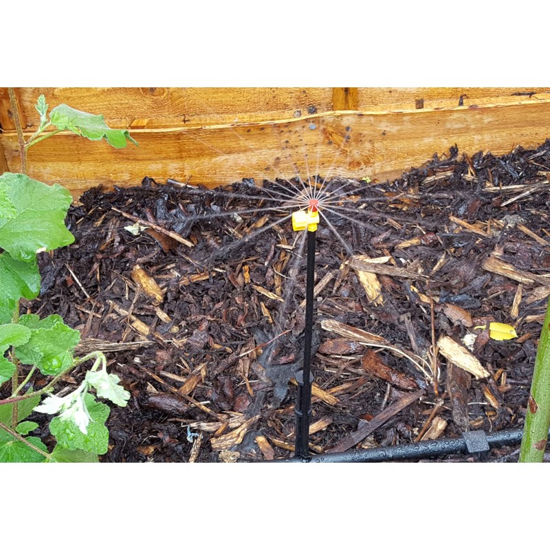 adjustable 360 degree sprinkler heads,screw onto riser tubes or into