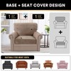 PrinceDeco Multi-Pieces Chair Covers Velvet Couch Cushion Covers Sofa Covers