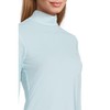 Jamie Sadock Women's Long Sleeve Sunsense Mandarin Collar Base Layer