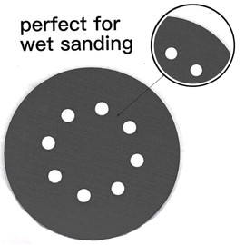 125mm Sanding Discs 8 Holes Hook and Loop Silicon Carbide Sandpaper Dry Wet 400 600 800 1200 1500 2000 Grits for Sanding Grinder Polishing, Woodworking or Automotive, 60 Pcs