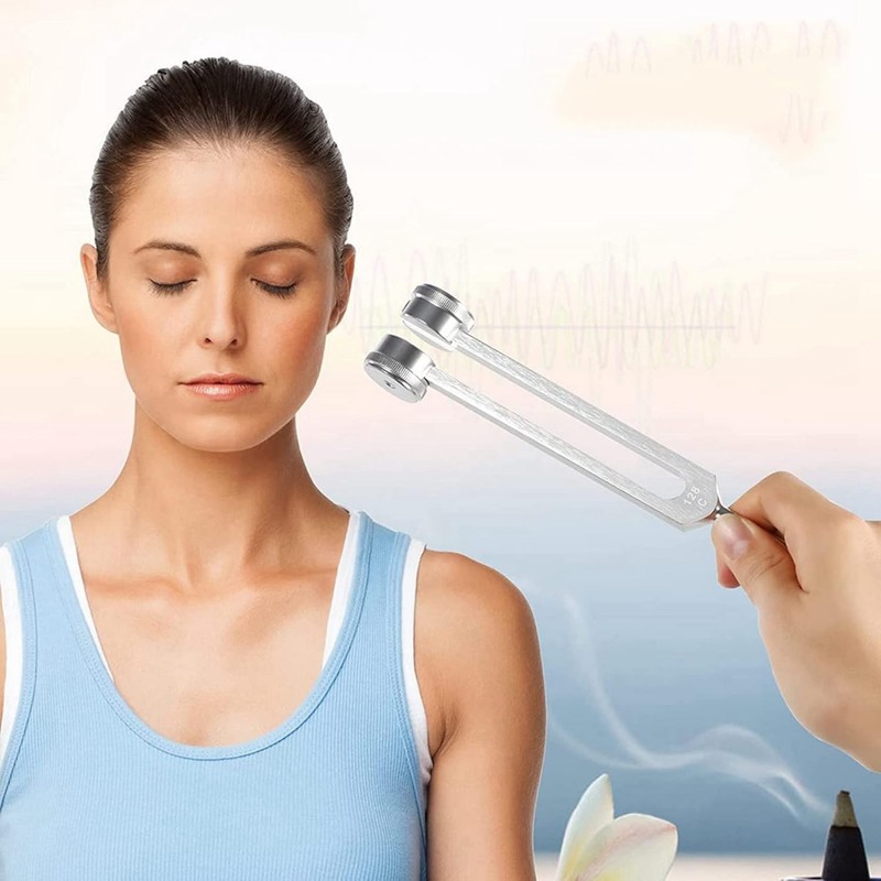 LimCryspp Set of 3 Tuning Forks, (128Hz, 256Hz, 512Hz) Tuning