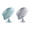 VOANZO 2Pcs Suction Soap Dishes with Drainage Shower Soap Holder