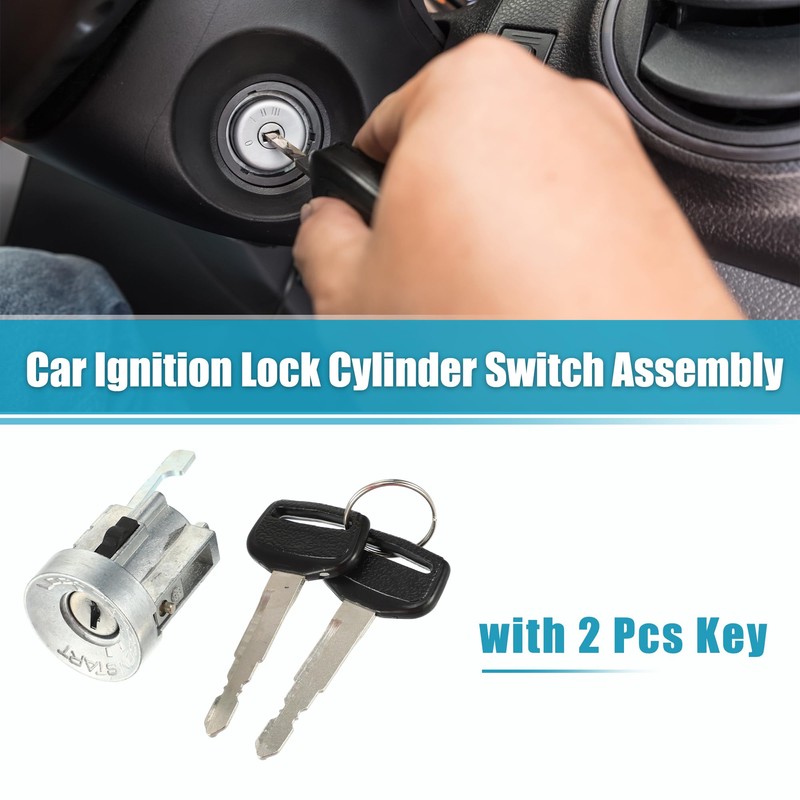 Motoforti Ignition Lock Cylinder Switch Assembly with Keys Suitable for