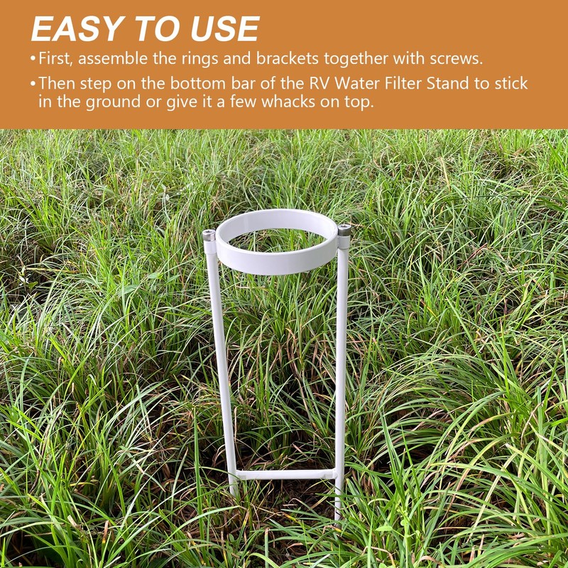 scottchen PRO RV Water Filter Stand, Keeps Water Filters Upright