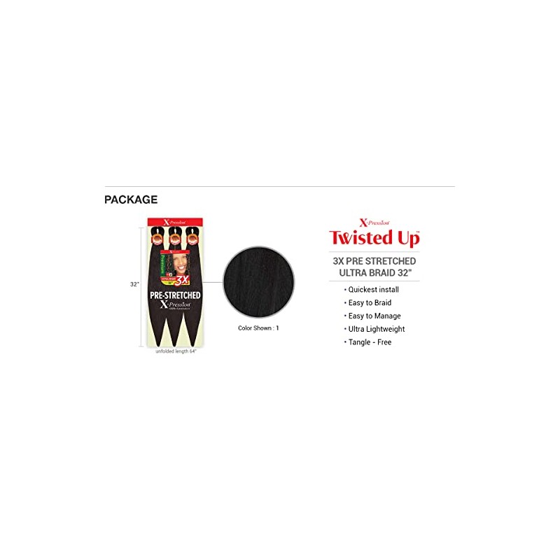 Sun Taiyang Outre Synthetic Pre Stretched ULTRA BRAID - XPRESSION