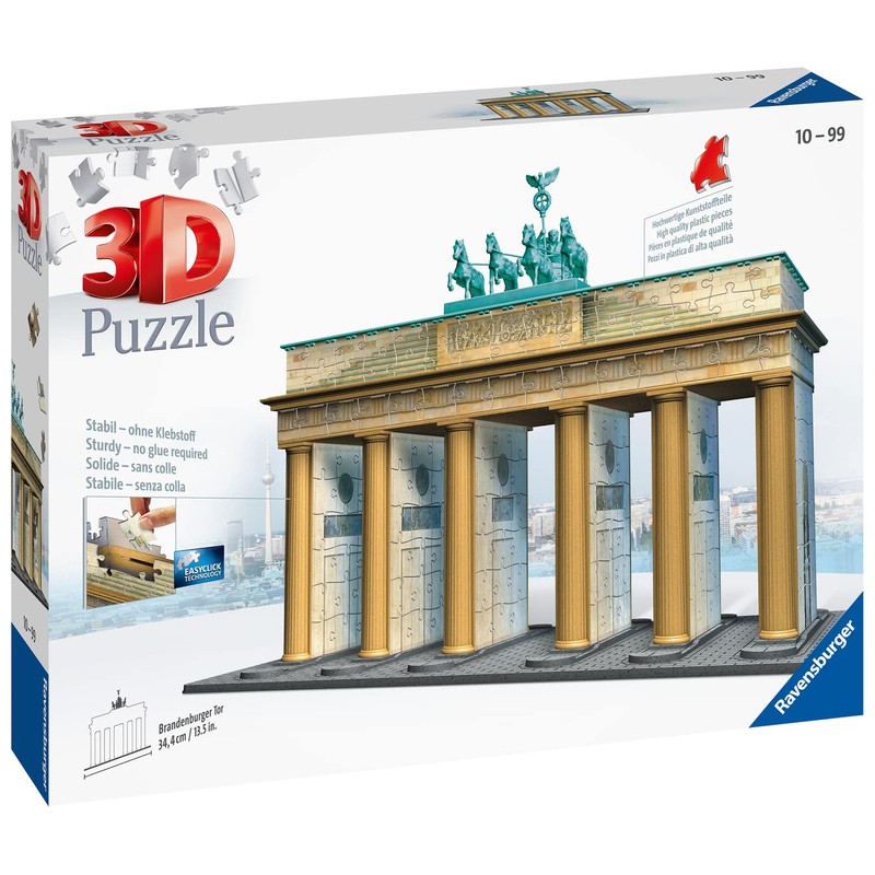 Ravensburger 12551 Brandenburger Gate Berlin 3D Jigsaw Puzzle 324 Pieces