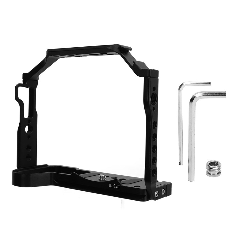 Aluminum Alloy Camera Cage for LUMIX S5II Extension Frame Stabilizer