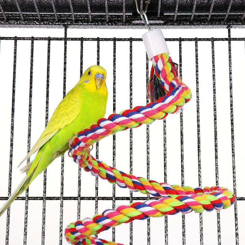 Yaheetech 61.5-inch Wrought Iron Rolling Large Parrot Bird Cage for