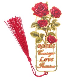 FUNOMOCYA Beautiful Flower Themed Bookmark Aesthetic Bookmark for Writers Decorative Reading Accessory for Book Lovers Lightweight Compatible with All Books