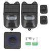 Infrared Sensor Doorbell Solar Driveway Alarm Strobe Light Outdoor Security