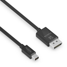 PureLink mini DisplayPort auf Displayport 1.3 Kabel, 4K Ultra HD 60Hz, 21,6GB/s Bandbreite, vergoldete Steckkontakte, 1,50m, schwarz