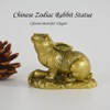 ILEWEI 2023 Fengshui Chinese Zodiac Sign Rabbit Statue New Year