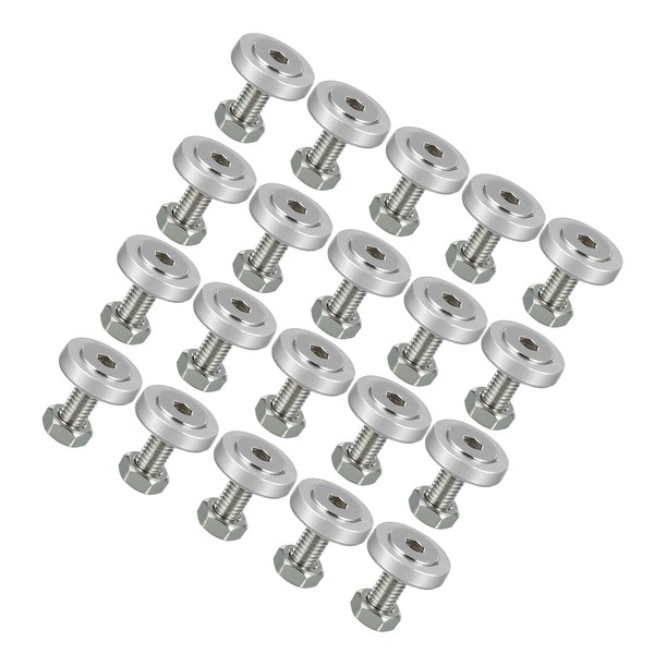 VekAuto 1 Set Fender Bumper Washer Bolt, M6 Universal for