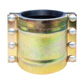 Water Pipe Repair Clamp for 5 inch Pipe(OD of The Applied Pipe about 5.51 inch),Leak Sealer for Pipes and Plumbing,Length 7.3 inch,Suitable for Steel/Iron/Stainless Steel/PE/PPR Pipes