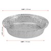 SINJEUN 60 PCS Round Alumonium Foil Trays, Round Foil Containers