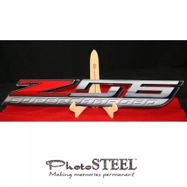 MIDWEST CORVETTE C7 Corvette ZO6 Super Charged Wall Emblem Large Metal Z06 Art 15-19 Full 35"x 5"