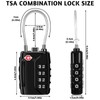 2 x TSA Luggage Locks, 4 Digit Suitcase Lock Combination