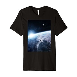 Galaxy Universe space nebula orbit star ship cosmonaut Premium T-Shirt