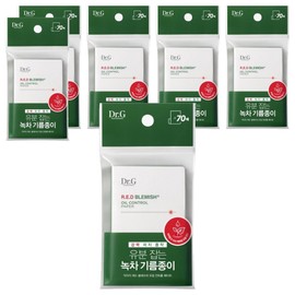 Dr.G Red Blemish Oil Control Paper, 70 packs, 6 pcs / 닥터지 레드 블레미쉬 오일 컨트롤 페이퍼, 70개입, 6개