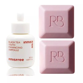 Innisfree 이니스프리 레티놀 시카 흔적 앰플 대용량 50ml+향기비누 2개 Innisfree Retinol Scar Care Ampule Large Size 50ml + Scented Soap 2pcs