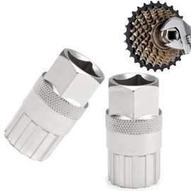 2 Pcs Bike Cassette Removal Tool, 12-Tooth Bicycle Freewheel Installation and Removal Tool, Bike Sprocket Cassette Lockring Flywheel Tool