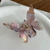Trendy And Elegant Butterfly Hair Accessory, Mermaid Pink, With Delicate