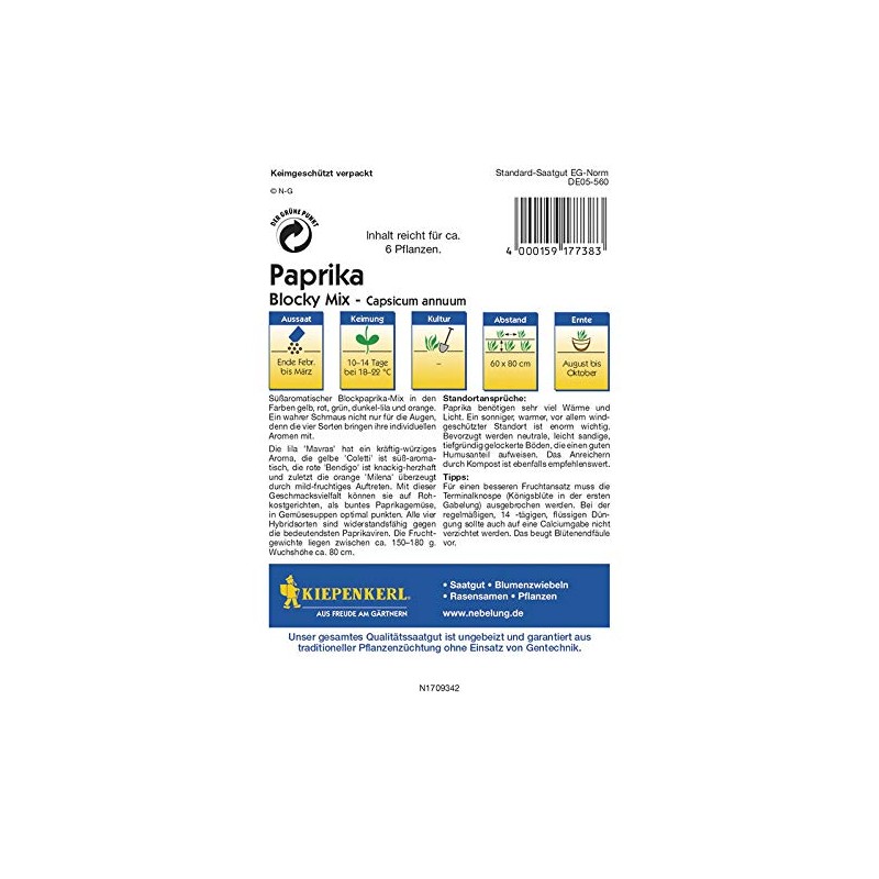 Paprika blocky mix F1