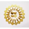 20 Medium Gold Plated Heart Glue on Bails for Pendants,