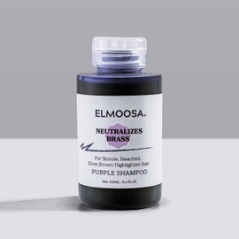 ELMOOSA BLONDE TONING PURPLE SHAMPOO,100ML KNOCKS OUT BRASSY TONES/CLEANSE YOUR BLONDE HAIR