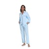 COLORFULLEAF Women's 100% Cotton Long Sleeve Pajama Sets Button Down
