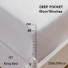 MOHAP Warm 16 inch(40cm) Extra Deep King Size Fitted Sheet