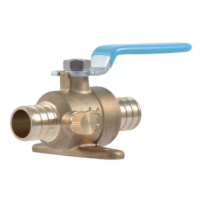 SharkBite 3/4 Inch Crimp Ball Valve with Mounting Tabs and