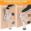 1 Pack, White Kick Down Door Stopper for Bottom of